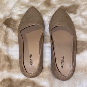 Kyndria Taupe Pointed Slip-On Loafer